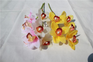 Beautiful Artificial Flowers of Phalaenopsis for Home Decoration